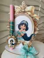 SET λαμπάδα και φιγούρα stand ”Giasmin Disney”