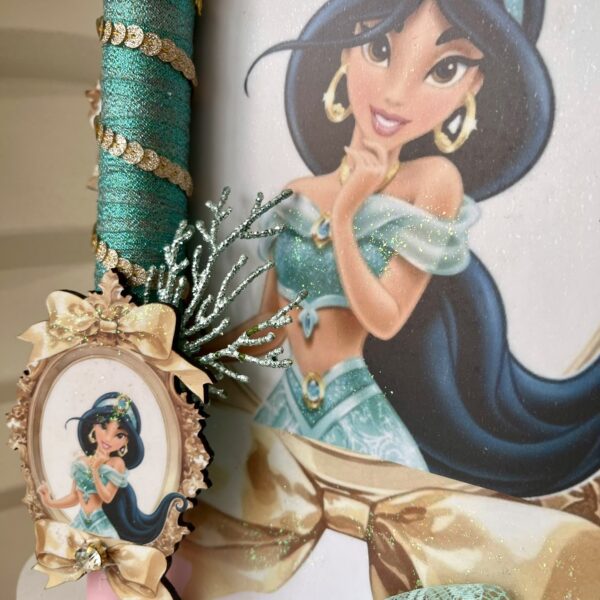 SET λαμπάδα και φιγούρα stand ”Giasmin Disney”