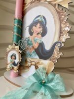 SET λαμπάδα και φιγούρα stand ”Giasmin Disney”