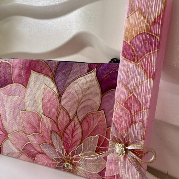 Set τσαντάκι και λαμπάδα ”Floral”