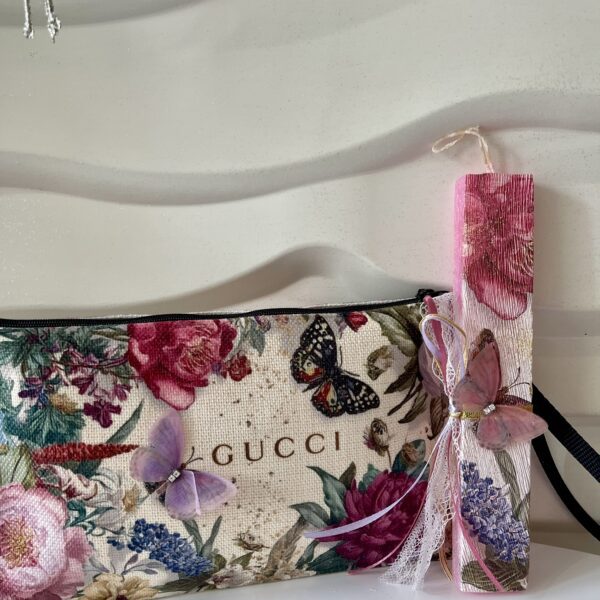 Set τσαντάκι και λαμπάδα ”Gucci”