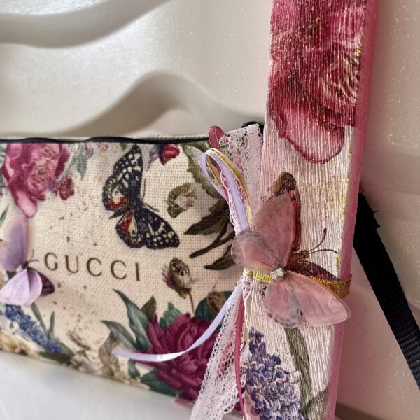 Set τσαντάκι και λαμπάδα ”Gucci”