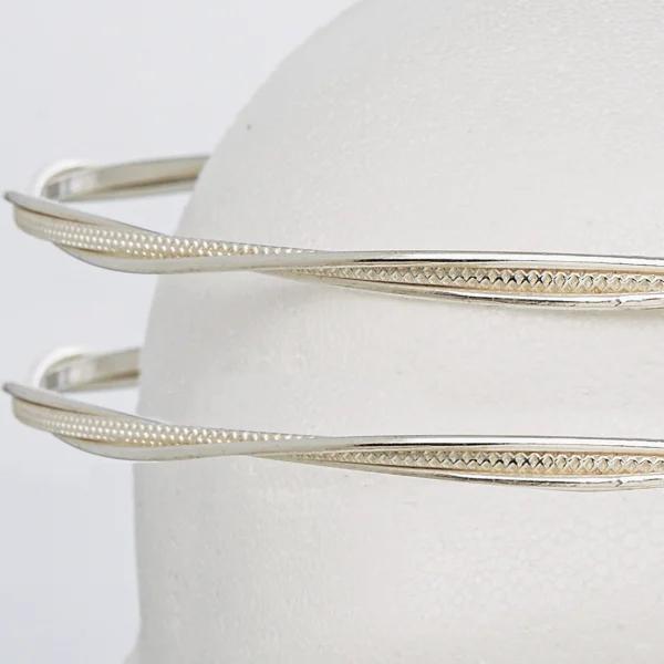 Χειροποίητα επάργυρα στέφανα γάμου