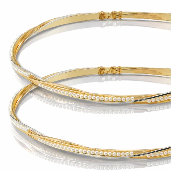 Χειροποίητα επάργυρα στέφανα γάμου