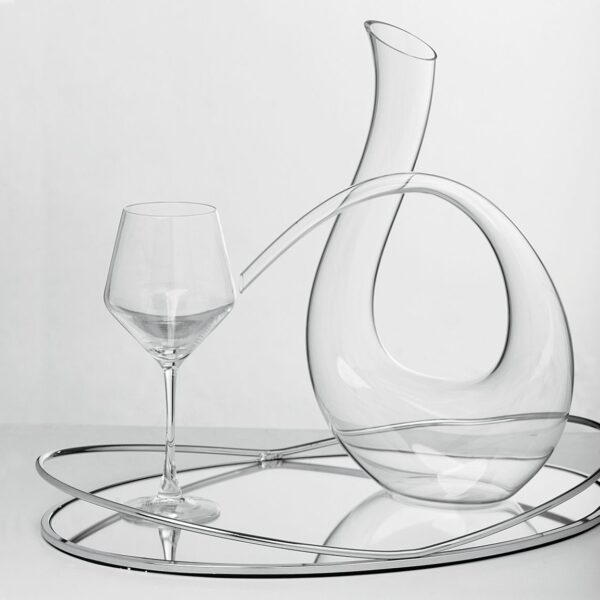 Σετ δίσκος ποτήρι και καράφα γάμου