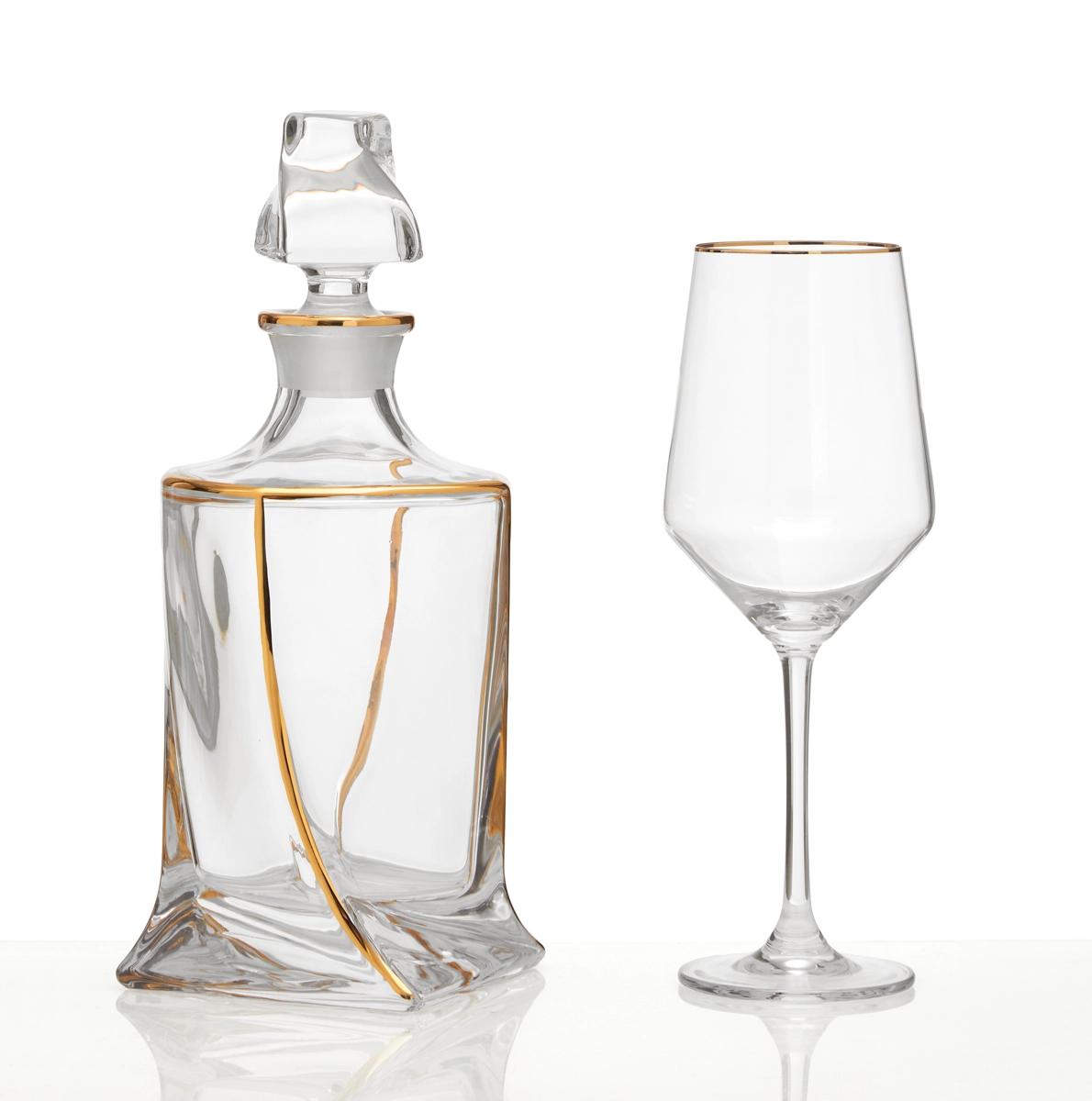 Σετ ποτηριού και καράφας γάμου Σετ ποτηριού και καράφας γάμου