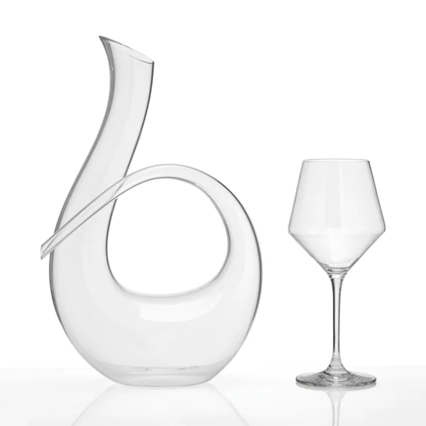 Κρυστάλλινο σετ ποτηριού και καράφας γάμου