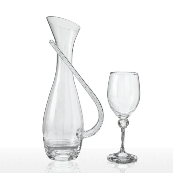 Σετ ποτηριού και καράφας γάμου