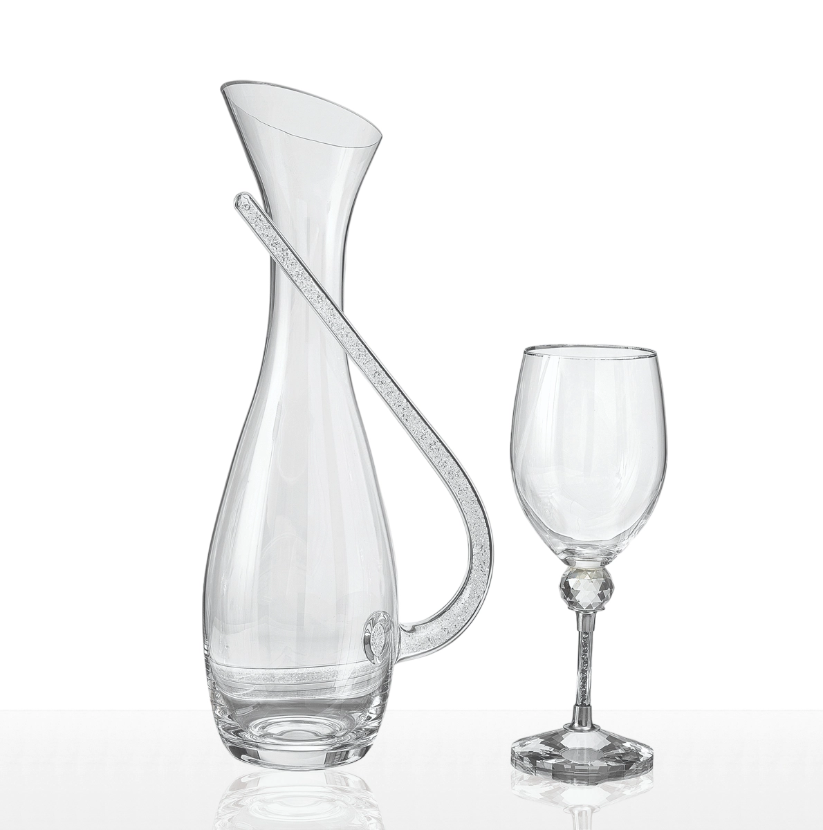 Σετ ποτηριού και καράφας γάμου Σετ ποτηριού και καράφας γάμου