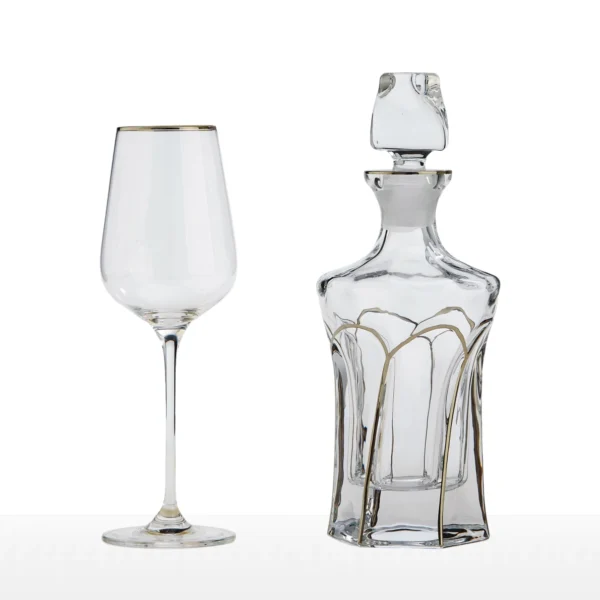 Σετ ποτηριού και καράφας γάμου