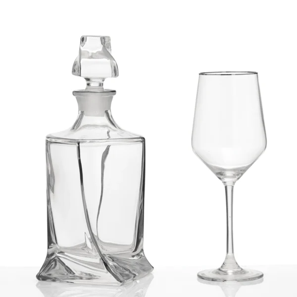 Σετ ποτηριού και καράφας γάμου