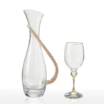 Σετ ποτηριού και καράφας γάμου