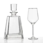 Σετ ποτηριού και καράφας γάμου