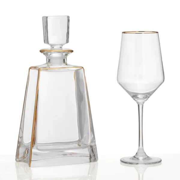 Σετ ποτηριού και καράφας γάμου