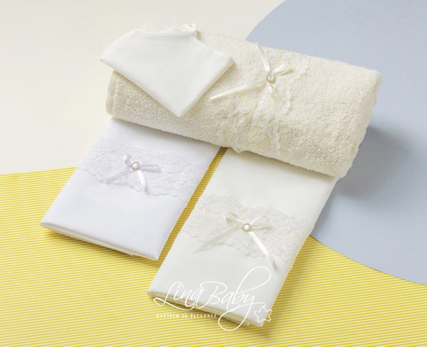 Set λαδόπανο βάπτισης Essential ”Νόλα | Nolah”